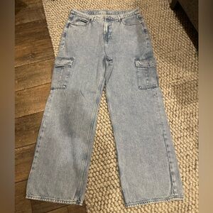 Light Blue Cargo Jeans